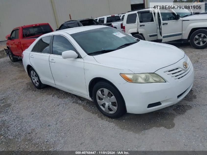 2009 Toyota Camry Le VIN: 4T1BE46K79U881906 Lot: 40768447