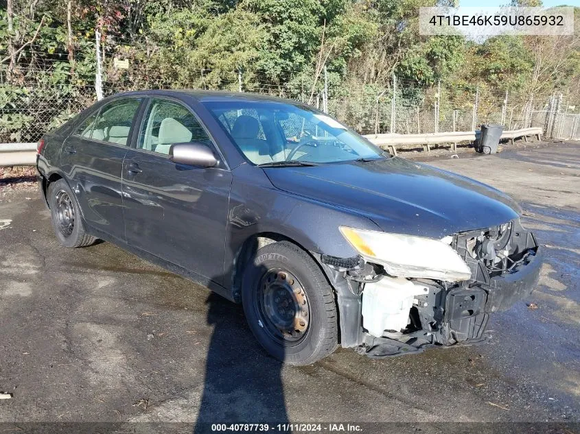 2009 Toyota Camry Le VIN: 4T1BE46K59U865932 Lot: 40787739