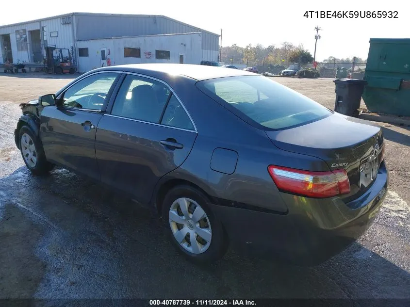 2009 Toyota Camry Le VIN: 4T1BE46K59U865932 Lot: 40787739