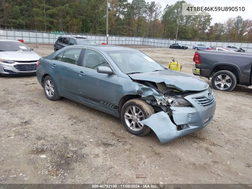 2009 Toyota Camry Le VIN: 4T1BE46K59U890510 Lot: 40792100