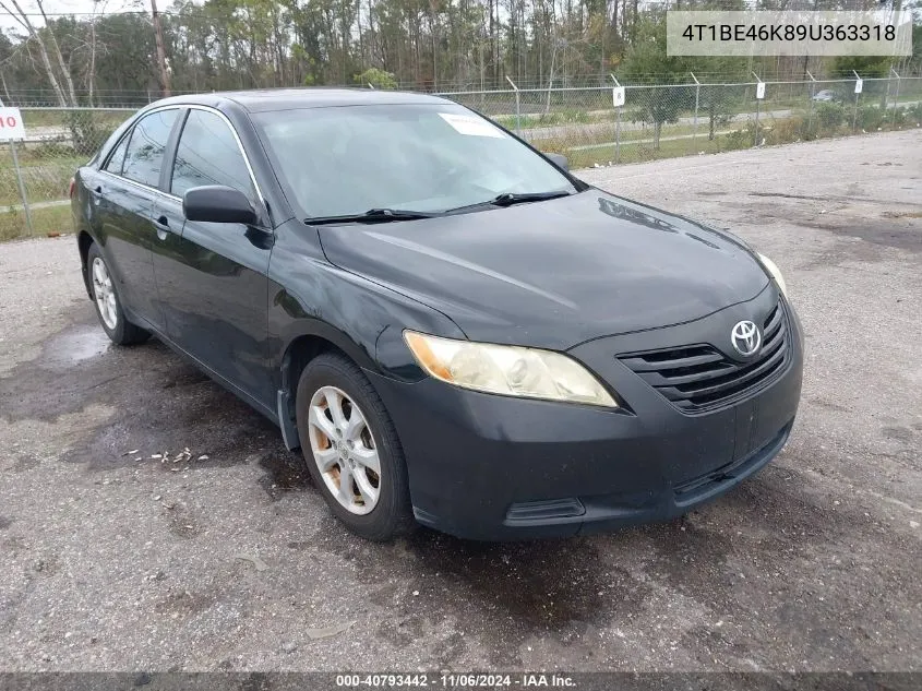 2009 Toyota Camry Le VIN: 4T1BE46K89U363318 Lot: 40793442