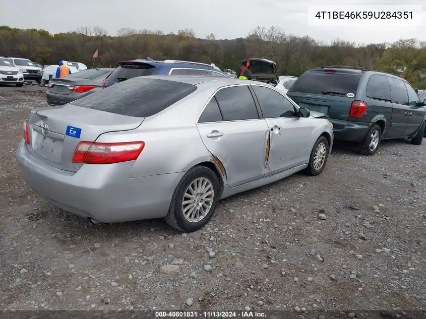 2009 Toyota Camry Le VIN: 4T1BE46K59U284351 Lot: 40801831