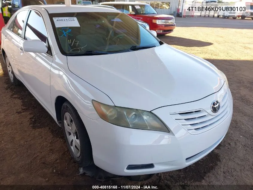 2009 Toyota Camry Le VIN: 4T1BE46K09U830103 Lot: 40815168