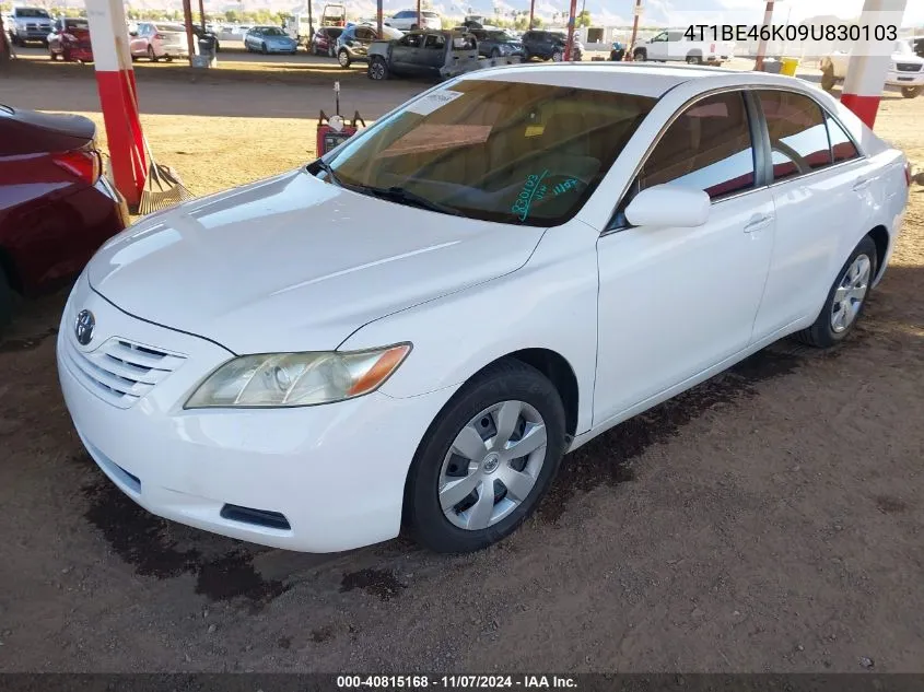 2009 Toyota Camry Le VIN: 4T1BE46K09U830103 Lot: 40815168