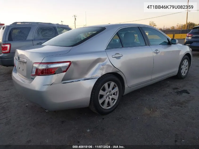 2009 Toyota Camry Hybrid VIN: 4T1BB46K79U082359 Lot: 40818106