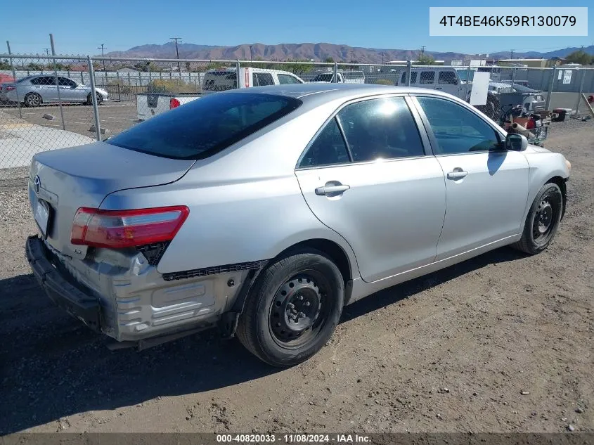 2009 Toyota Camry Le VIN: 4T4BE46K59R130079 Lot: 40820033