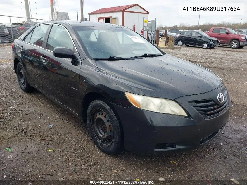 2009 Toyota Camry Le VIN: 4T1BE46K89U317634 Lot: 40822421