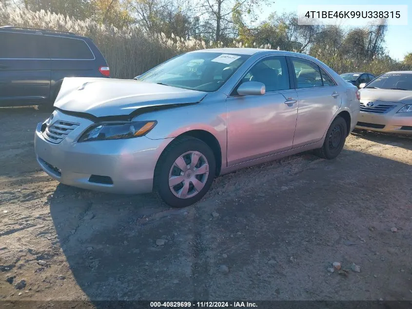 2009 Toyota Camry Le VIN: 4T1BE46K99U338315 Lot: 40829699