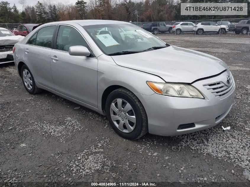 2009 Toyota Camry Le VIN: 4T1BE46K29U871428 Lot: 40834905