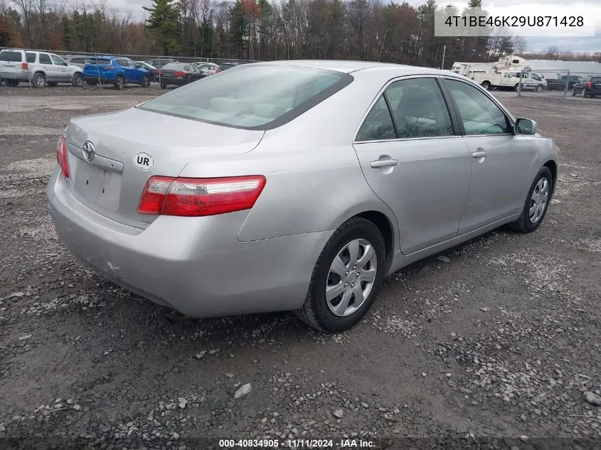 2009 Toyota Camry Le VIN: 4T1BE46K29U871428 Lot: 40834905