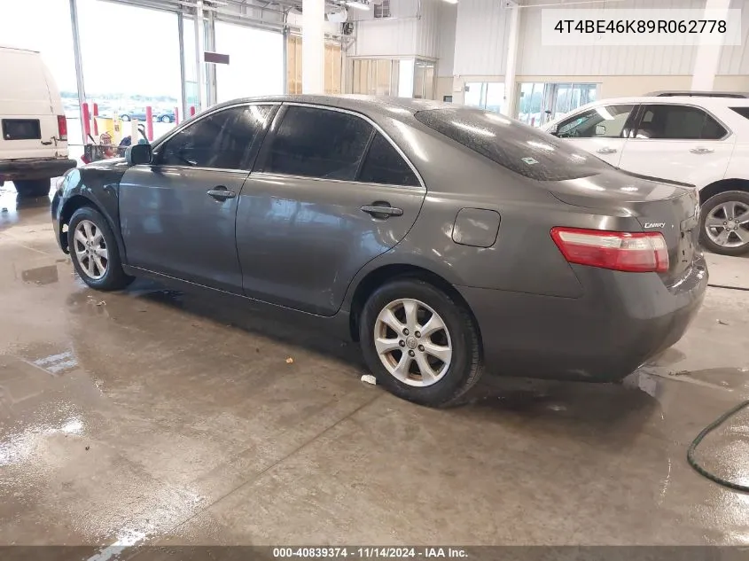 4T4BE46K89R062778 2009 Toyota Camry Le