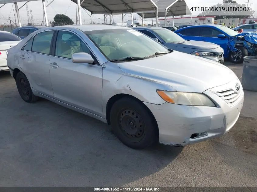 2009 Toyota Camry Le VIN: 4T1BE46K19U880007 Lot: 40861652