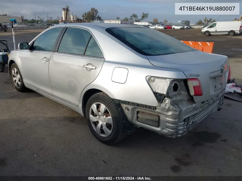 2009 Toyota Camry Le VIN: 4T1BE46K19U880007 Lot: 40861652