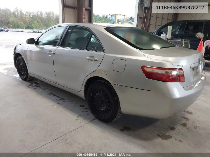 2009 Toyota Camry VIN: 4T1BE46K89U375212 Lot: 40865459