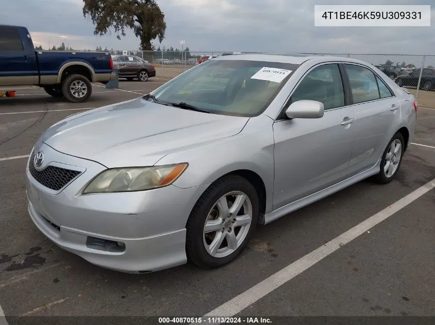 2009 Toyota Camry Se VIN: 4T1BE46K59U309331 Lot: 40870515