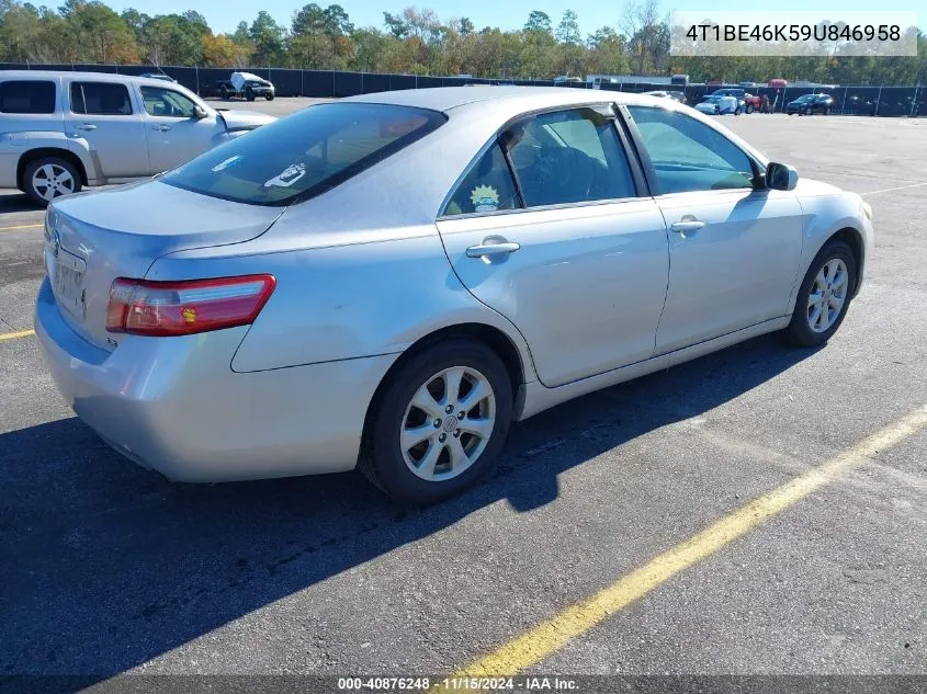 2009 Toyota Camry Le VIN: 4T1BE46K59U846958 Lot: 40876248