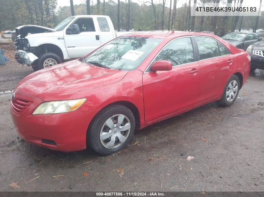 2009 Toyota Camry Le VIN: 4T1BE46K39U405183 Lot: 40877586