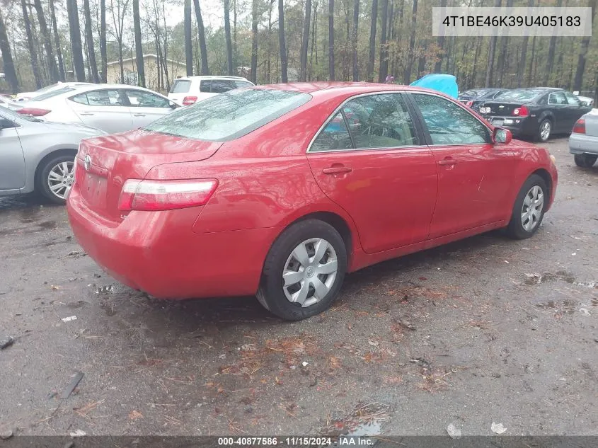 2009 Toyota Camry Le VIN: 4T1BE46K39U405183 Lot: 40877586