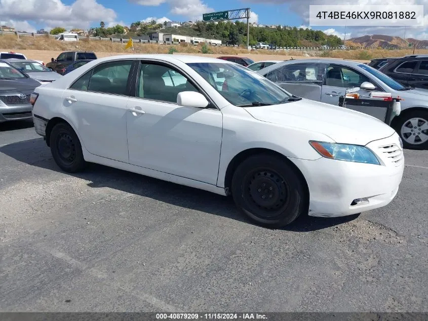 2009 Toyota Camry Le VIN: 4T4BE46KX9R081882 Lot: 40879209