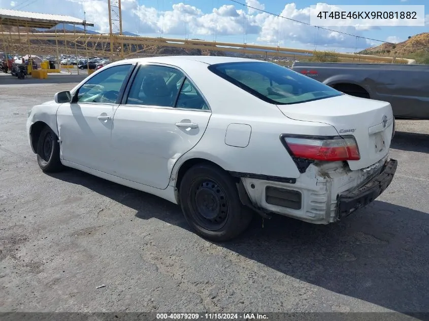 2009 Toyota Camry Le VIN: 4T4BE46KX9R081882 Lot: 40879209