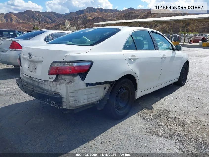 2009 Toyota Camry Le VIN: 4T4BE46KX9R081882 Lot: 40879209