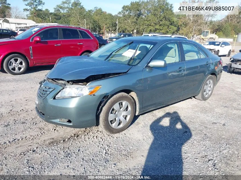 2009 Toyota Camry Se/Le/Xle VIN: 4T1BE46K49U885007 Lot: 40882444