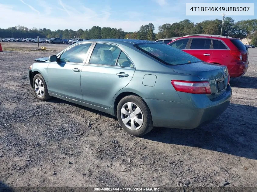 2009 Toyota Camry Se/Le/Xle VIN: 4T1BE46K49U885007 Lot: 40882444