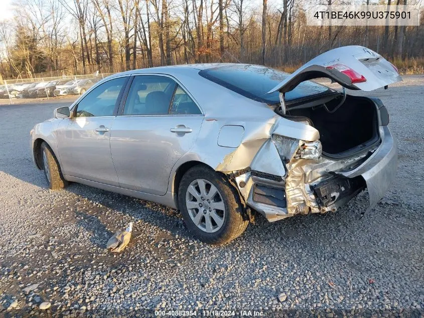 2009 Toyota Camry Xle VIN: 4T1BE46K99U375901 Lot: 40883954