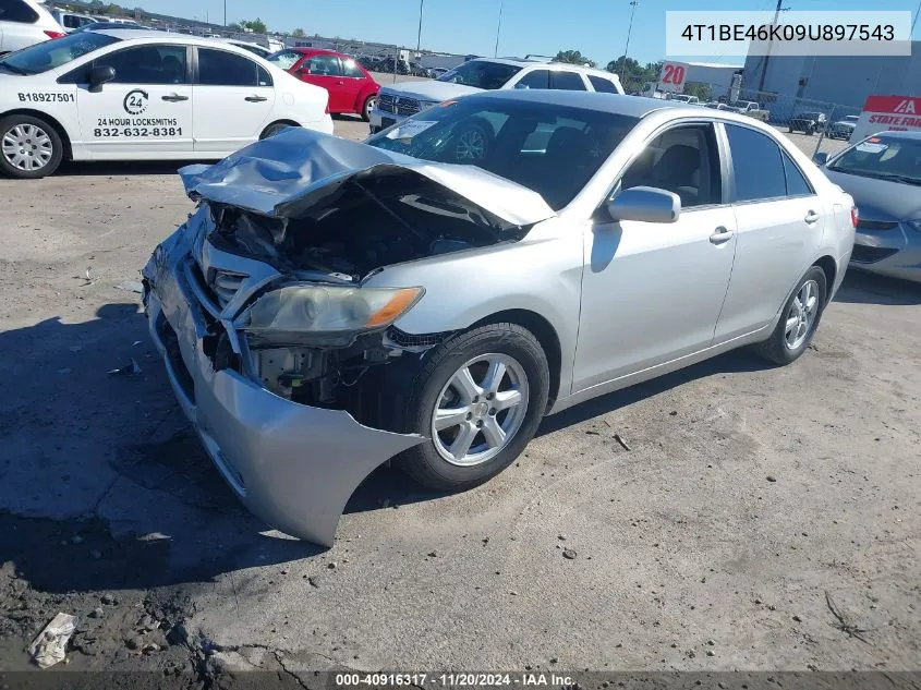 2009 Toyota Camry Le VIN: 4T1BE46K09U897543 Lot: 40916317