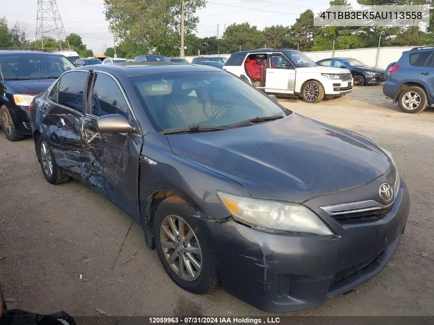 4T1BB3EK5AU113558 2010 Toyota Camry Hybrid