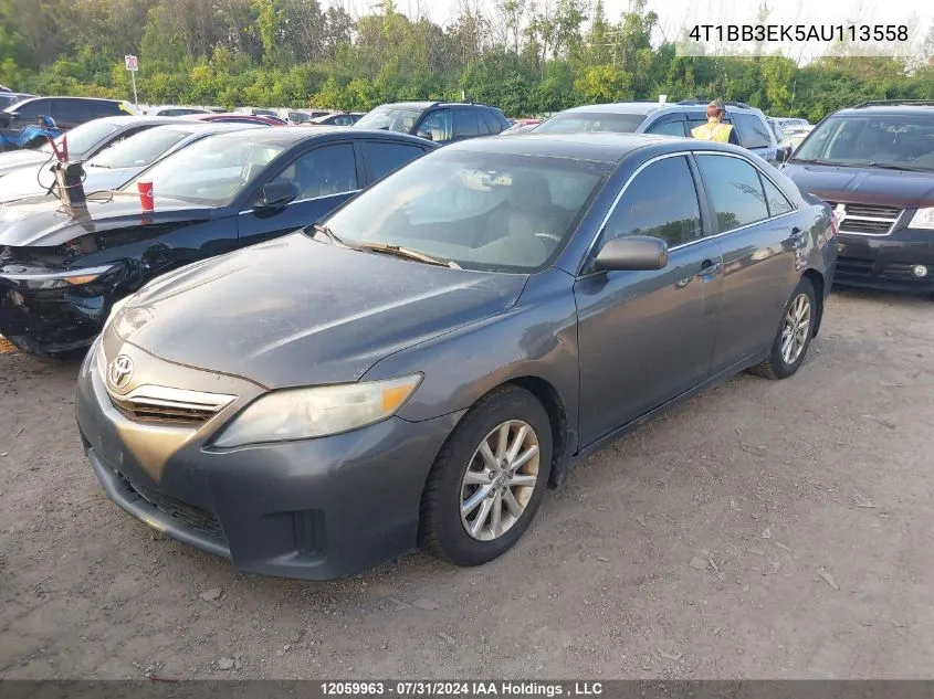 2010 Toyota Camry Hybrid VIN: 4T1BB3EK5AU113558 Lot: 12059963