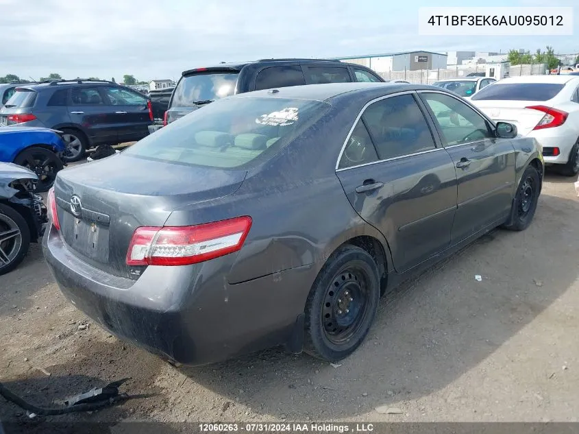 2010 Toyota Camry Se/Le/Xle VIN: 4T1BF3EK6AU095012 Lot: 12060263