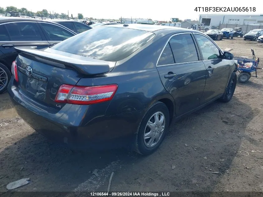 4T1BF3EK2AU065618 2010 Toyota Camry