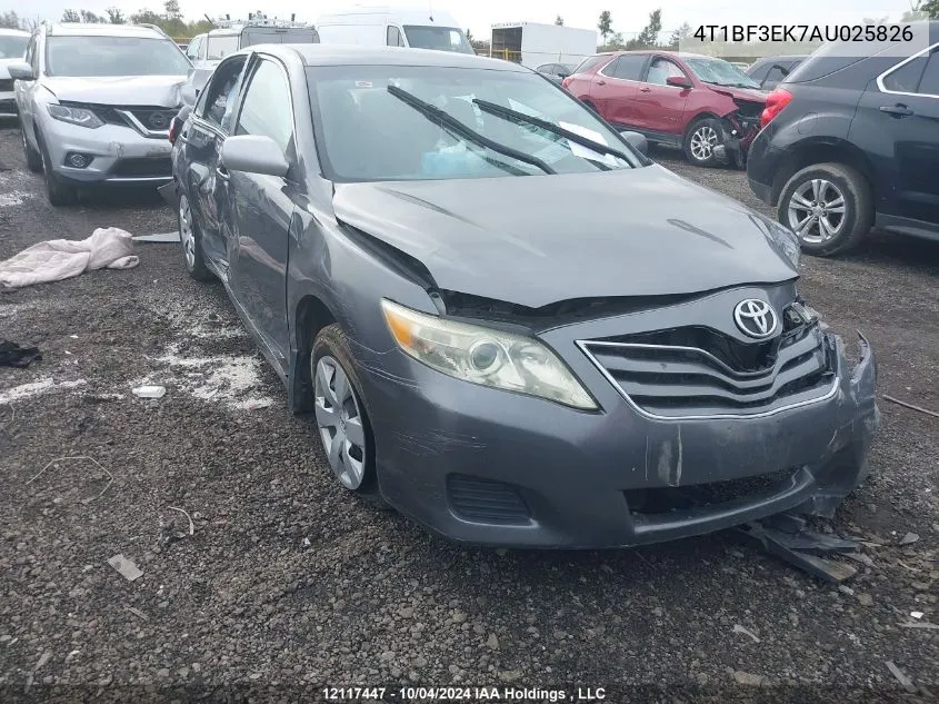 2010 Toyota Camry Le VIN: 4T1BF3EK7AU025826 Lot: 12117447