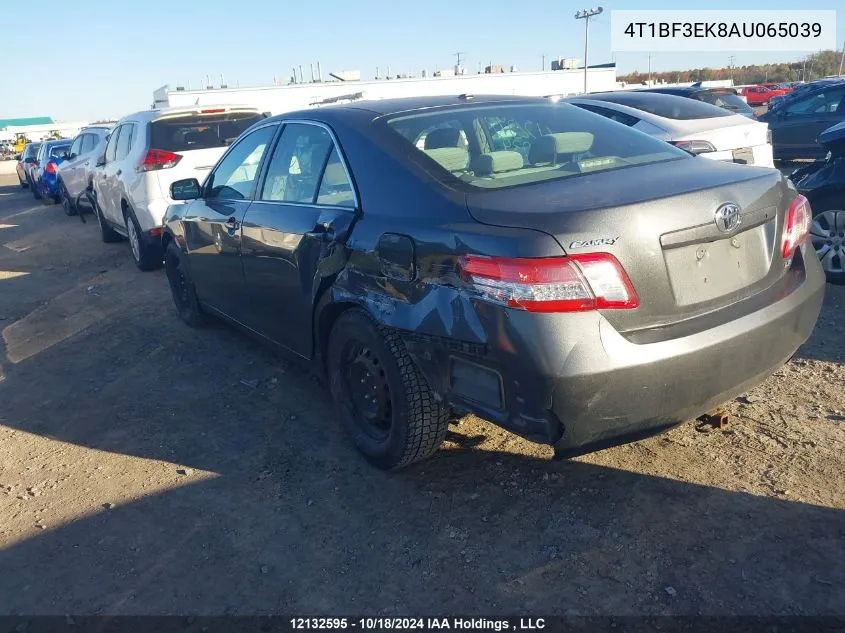 2010 Toyota Camry VIN: 4T1BF3EK8AU065039 Lot: 12132595