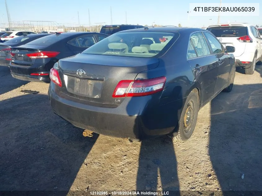 2010 Toyota Camry VIN: 4T1BF3EK8AU065039 Lot: 12132595