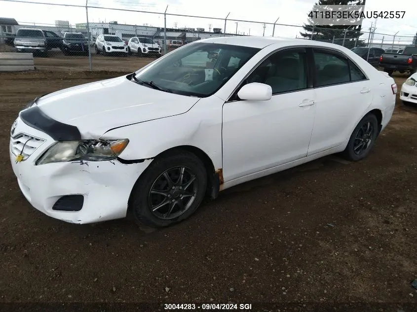 2010 Toyota Camry Se/Le/Xle VIN: 4T1BF3EK5AU542557 Lot: 30044283