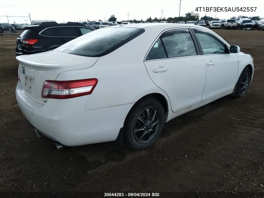 2010 Toyota Camry Se/Le/Xle VIN: 4T1BF3EK5AU542557 Lot: 30044283