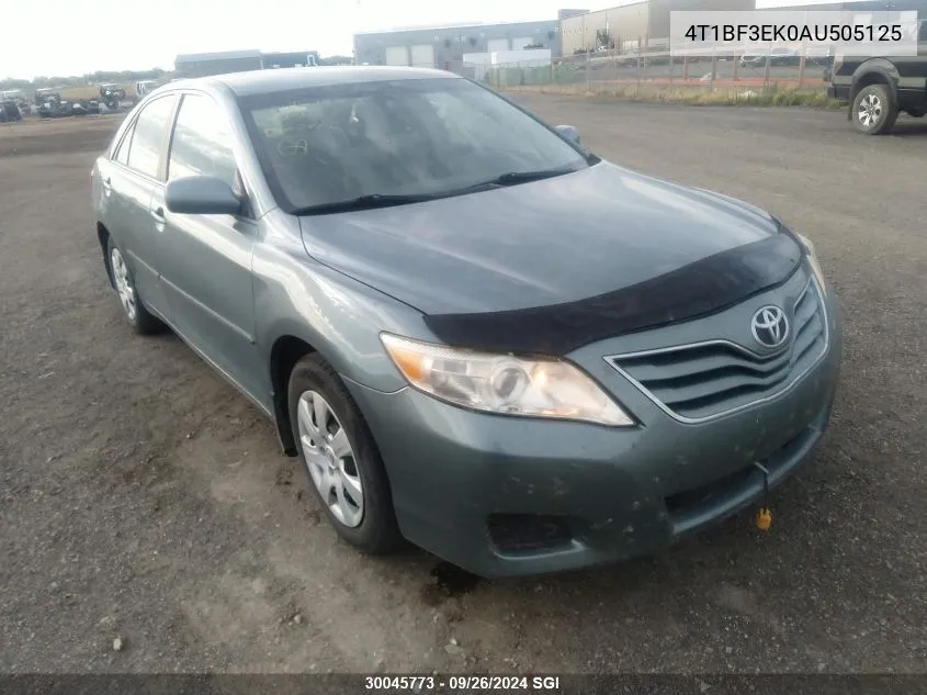 4T1BF3EK0AU505125 2010 Toyota Camry Se/Le/Xle