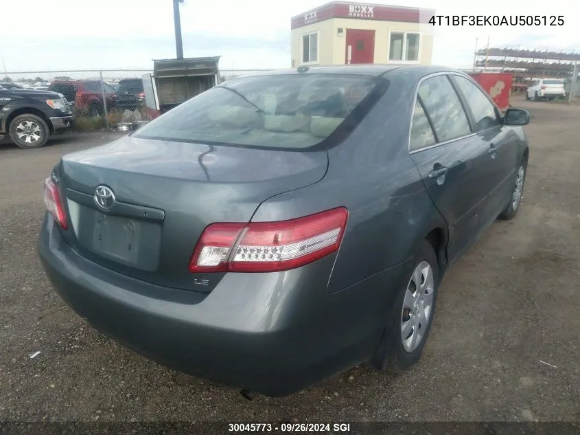 2010 Toyota Camry Se/Le/Xle VIN: 4T1BF3EK0AU505125 Lot: 30045773