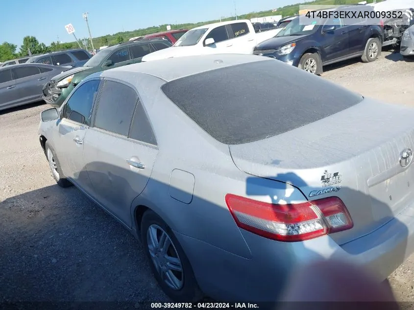 2010 Toyota Camry Le/Se/Xle VIN: 4T4BF3EKXAR009352 Lot: 39249782