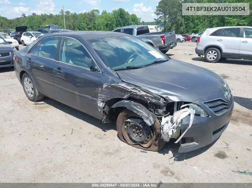 4T1BF3EK2AU013504 2010 Toyota Camry Le