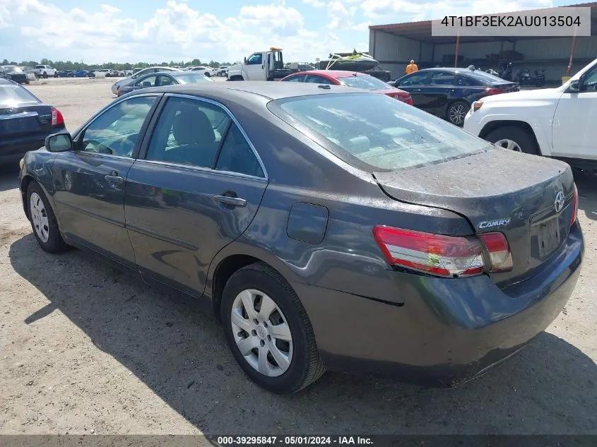 2010 Toyota Camry Le VIN: 4T1BF3EK2AU013504 Lot: 39295847