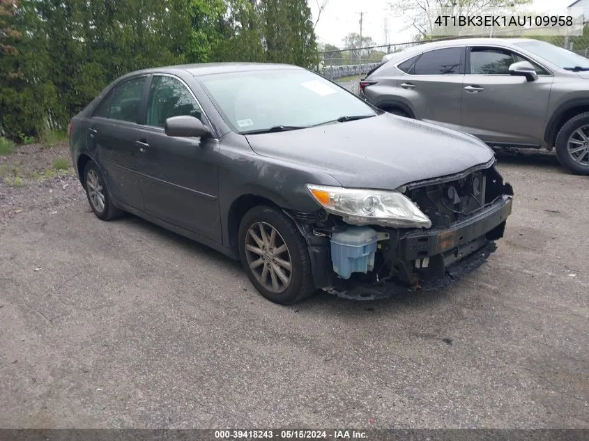 2010 Toyota Camry Xle V6 VIN: 4T1BK3EK1AU109958 Lot: 39418243