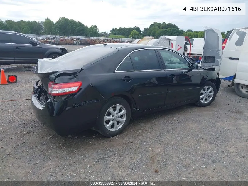 2010 Toyota Camry Le VIN: 4T4BF3EK9AR071616 Lot: 39559927