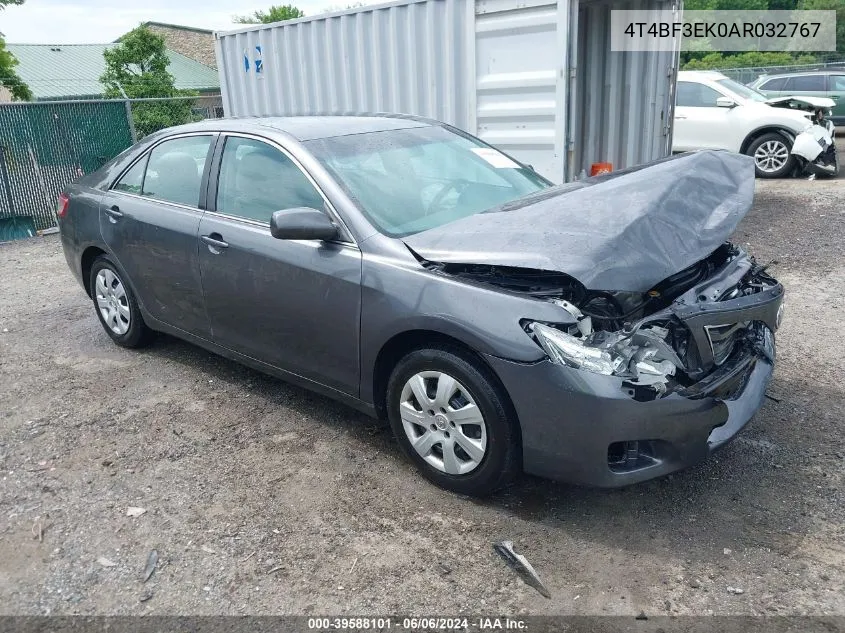 2010 Toyota Camry Le VIN: 4T4BF3EK0AR032767 Lot: 39588101