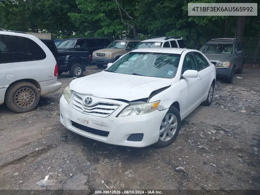 2010 Toyota Camry Le VIN: 4T1BF3EK6AU565992 Lot: 39612926