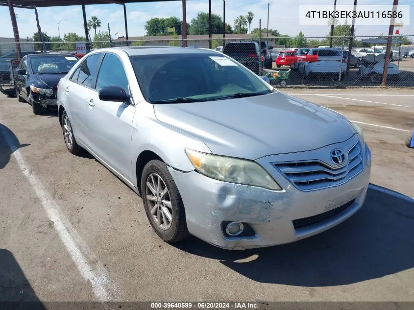 2010 Toyota Camry Xle V6 VIN: 4T1BK3EK3AU116586 Lot: 39640599