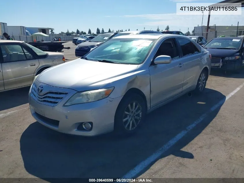 2010 Toyota Camry Xle V6 VIN: 4T1BK3EK3AU116586 Lot: 39640599