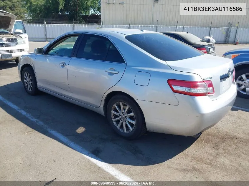 2010 Toyota Camry Xle V6 VIN: 4T1BK3EK3AU116586 Lot: 39640599